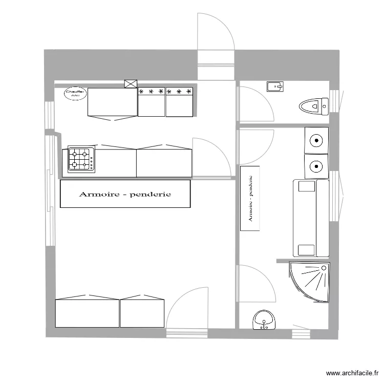 garage. Plan de 