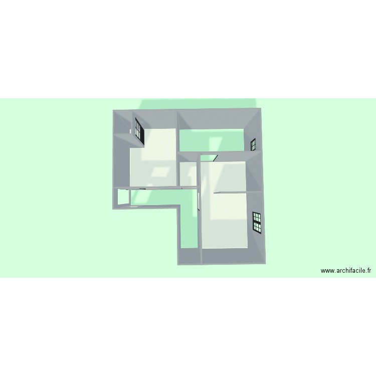 xav. Plan de 4 pièces et 27 m2
