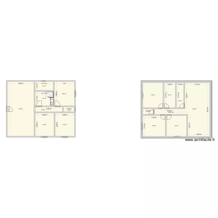 Projet SCI 2. Plan de 15 pièces et 152 m² Projet SCI 2. Plan de 15 pièces et 152 m²
