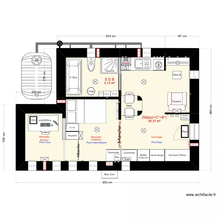 Maison Am&eacute;liorer Copie 3.1 version 3. Plan de 
