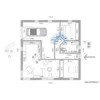 plan maison 12*12*