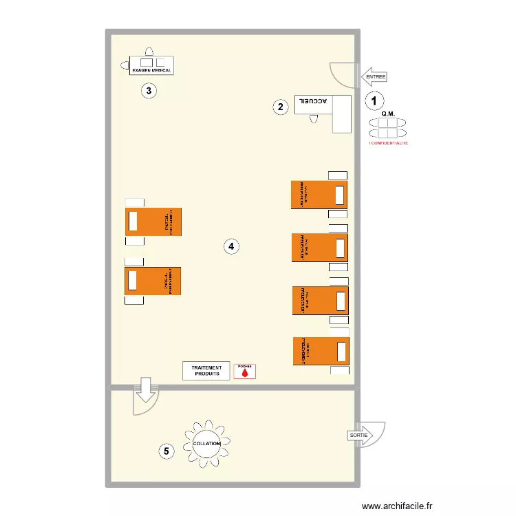Ores Montignies-sur-Sambre. Plan de 2  et 109 m²