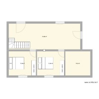 rdc chalet brut avec chambres