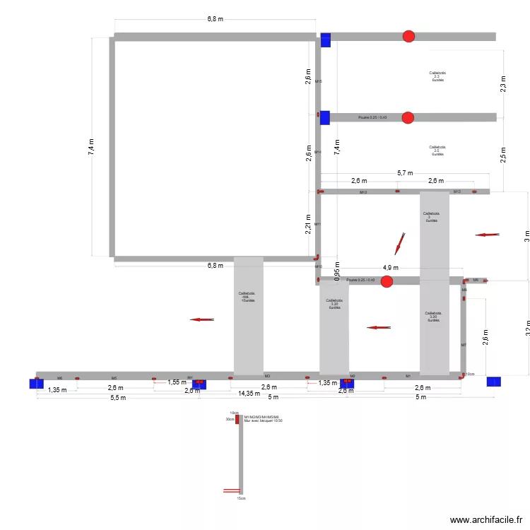 GAEC DE GASCOUX. Plan de 