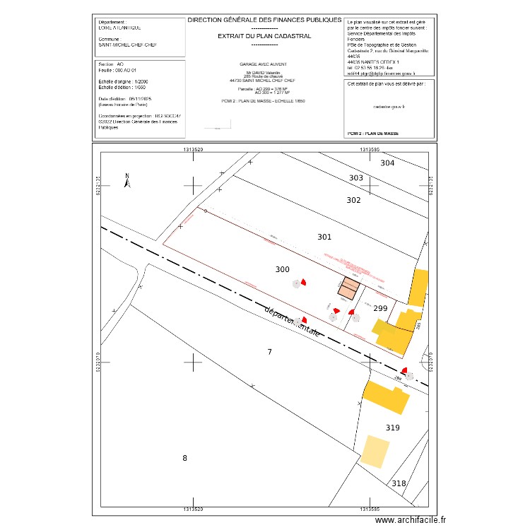 PCMI 2 GARAGE VAL AVEC MODIFICATION PC. Plan de 0 pièce et 0 m2
