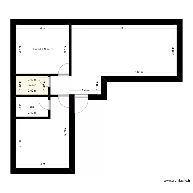 JRDA_HOUSE. Plan de 3 et 22 m² JRDA_HOUSE. Plan de 3 et 22 m²