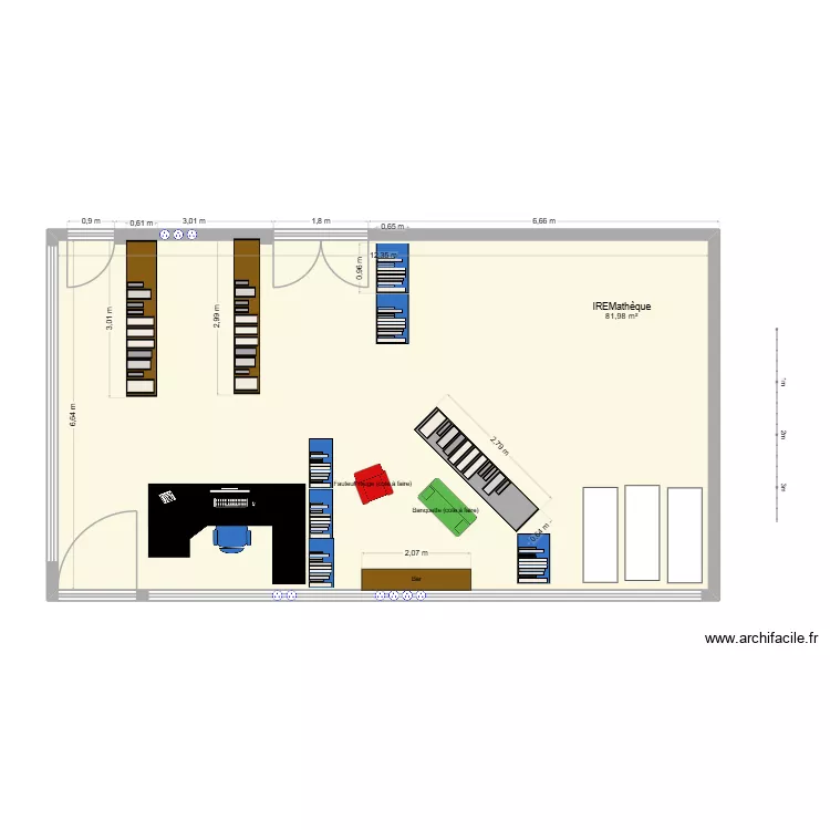 IREMath&egrave;que. Plan de 1  et 82 m²