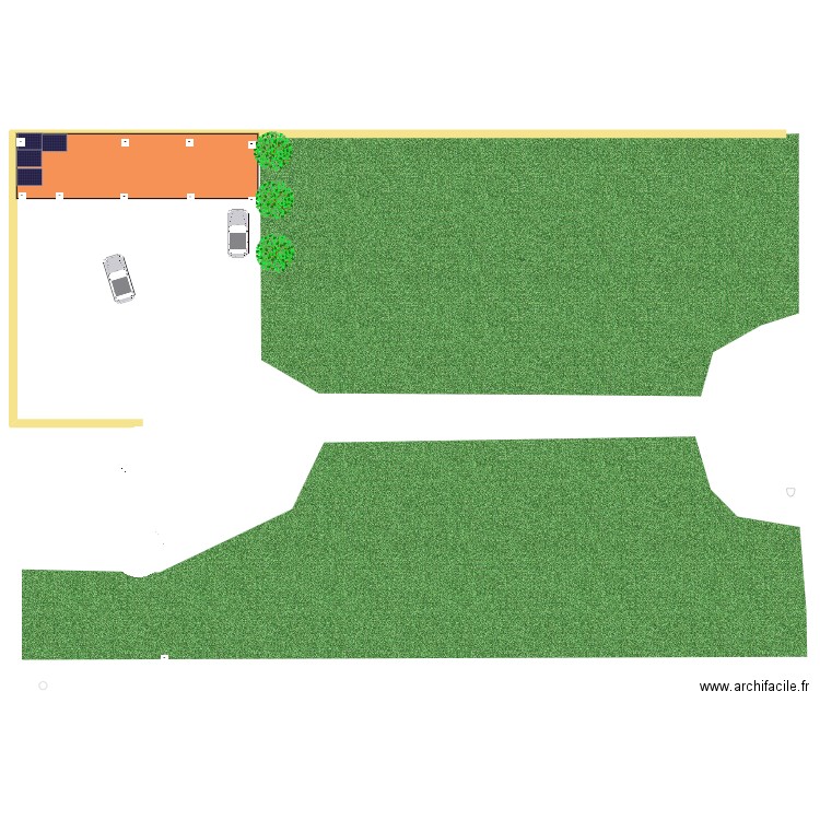 Carport Solaire. Plan de 0 pièce et 0 m2
