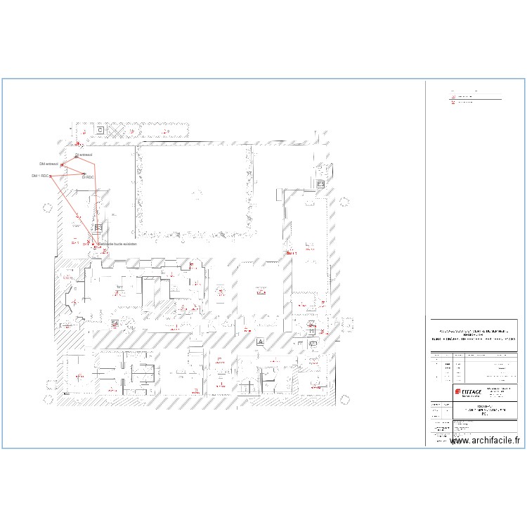 Plan incendie DM et DI. Plan de 0 pièce et 0 m2