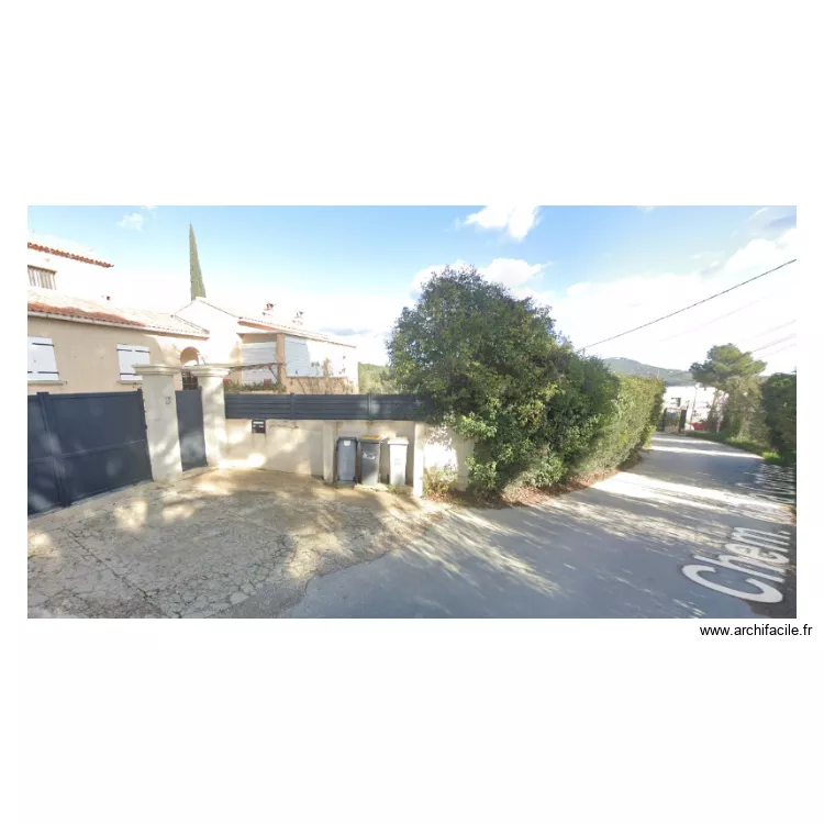 Clôture existante. Plan de Clôture existante. Plan de