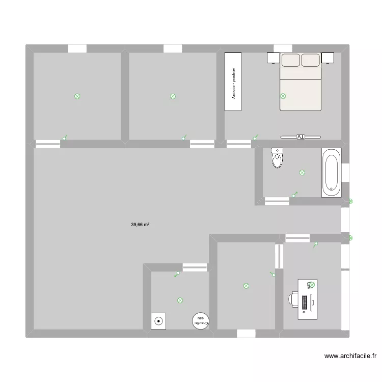 villa. Plan de 8 Pièces et 90 m² villa. Plan de 8 Pièces et 90 m²