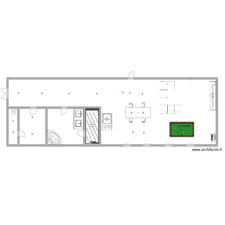 loft arras. Plan de 1 pièce et 9 m2