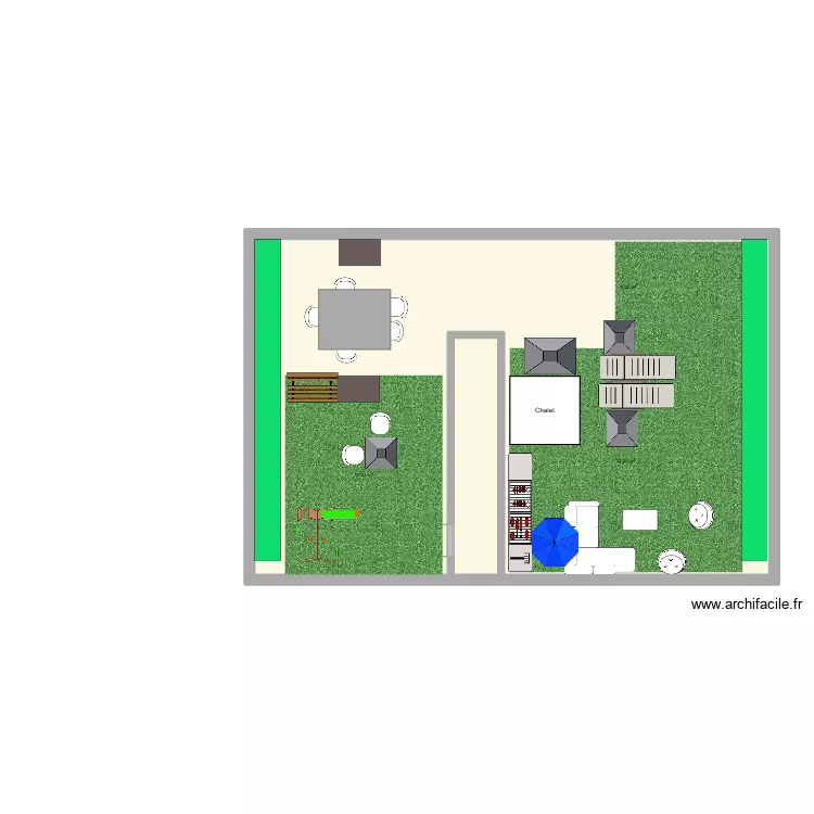Terrasse. Plan de 2 et 106 m² Terrasse. Plan de 2 et 106 m²
