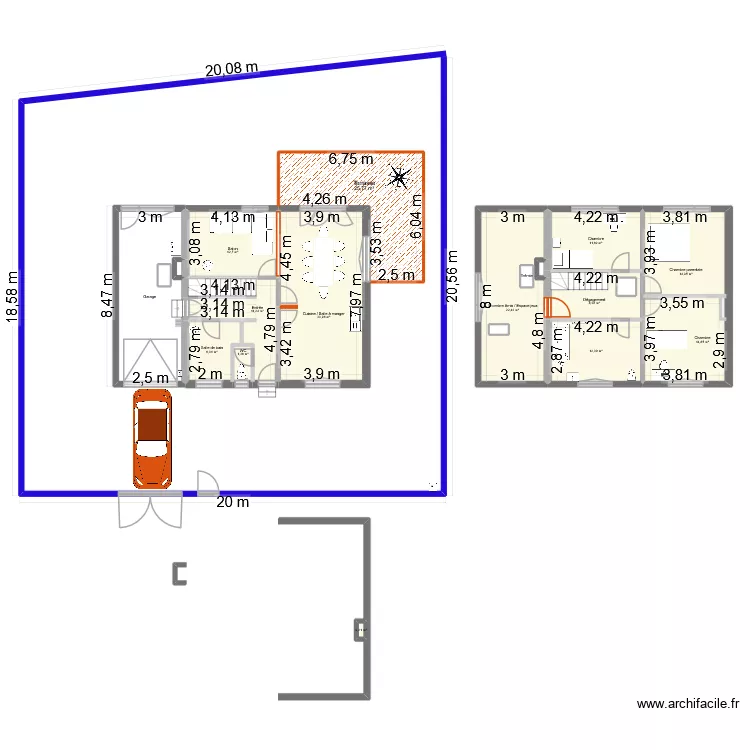 plans travaux&am&eacute;nagement Jean Bart Leffrinck. Plan de 21  et 201 m²