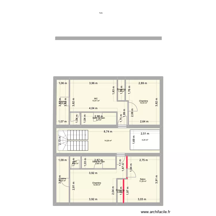 Tulle. Plan de 54 Pièces et 527 m²