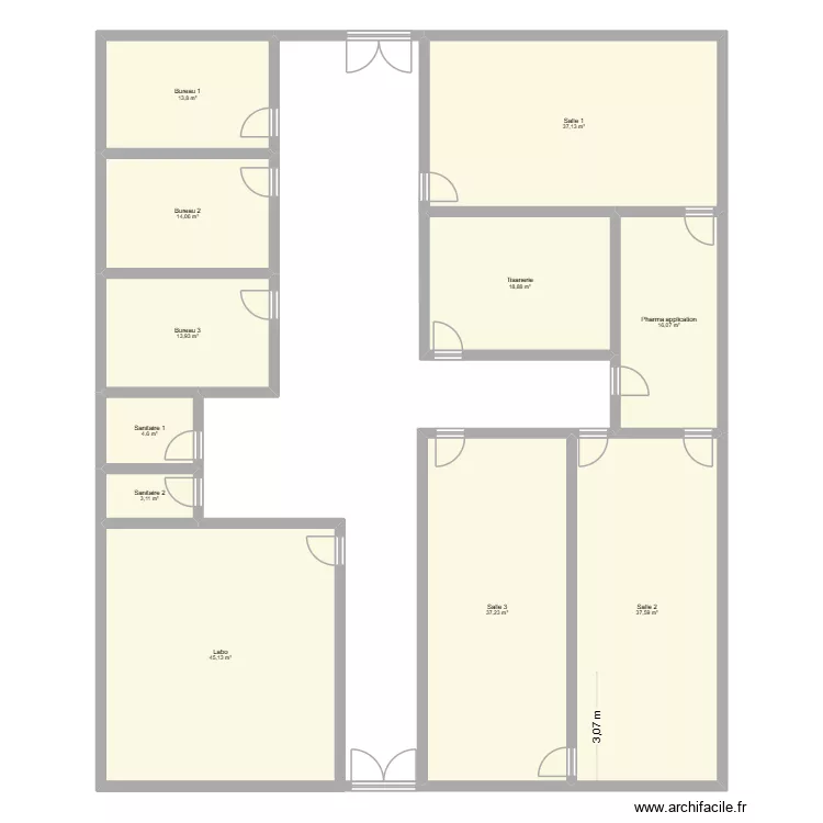 Campus Laval. Plan de 11 et 242 m² Campus Laval. Plan de 11 et 242 m²