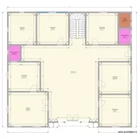 Plan de fondation d\'une maison ( T7 )