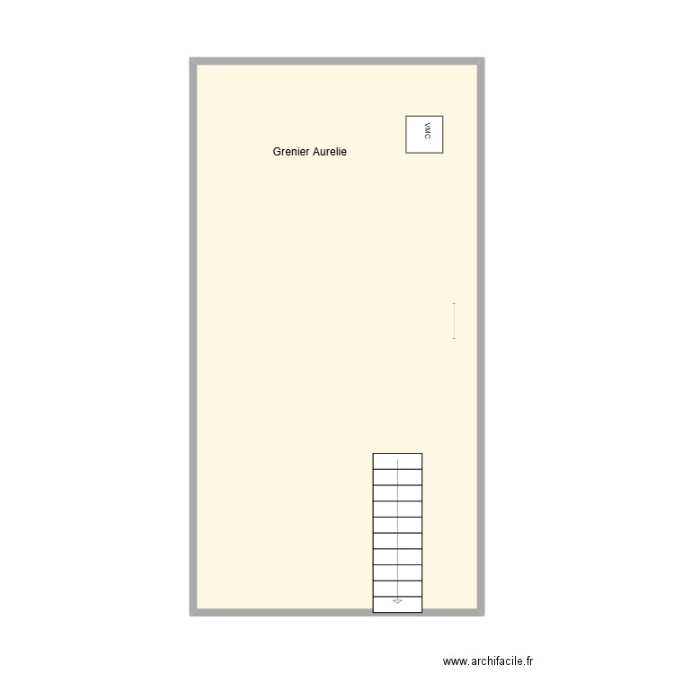 Grnier Aurelie. Plan de 1 pièce et 41 m2