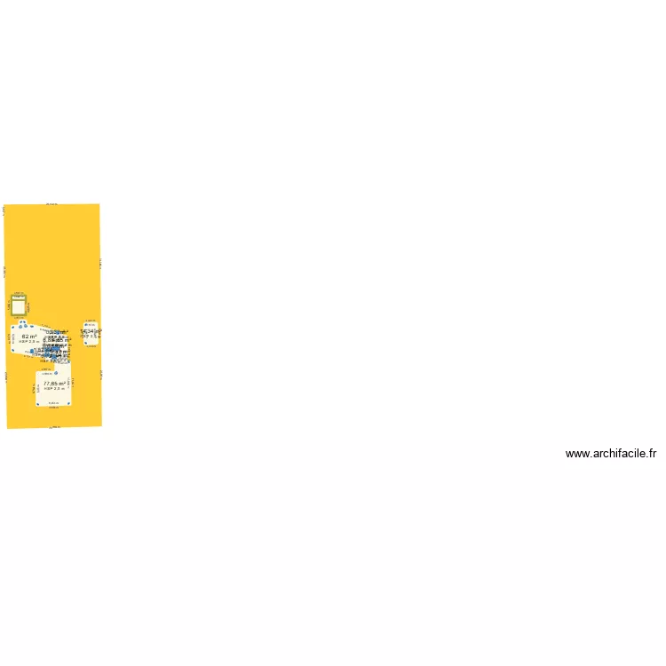 D&eacute;pendance4. Plan de 19  et 235 m²