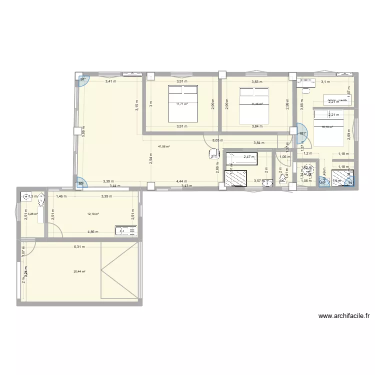 préau bis construction. Plan de 8 et 119 m² préau bis construction. Plan de 8 et 119 m²