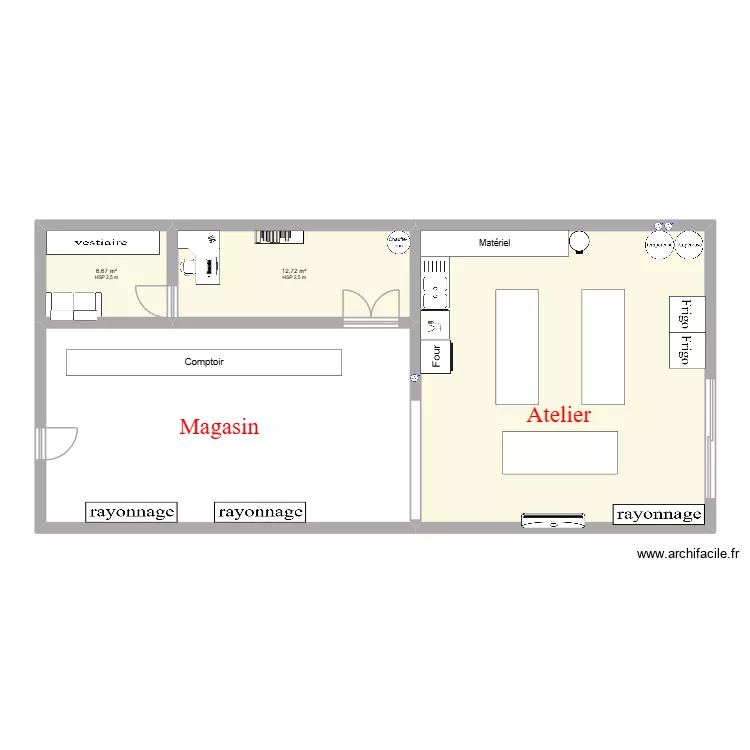 TFE Lucile. Plan de 4 pièces et 116 m²