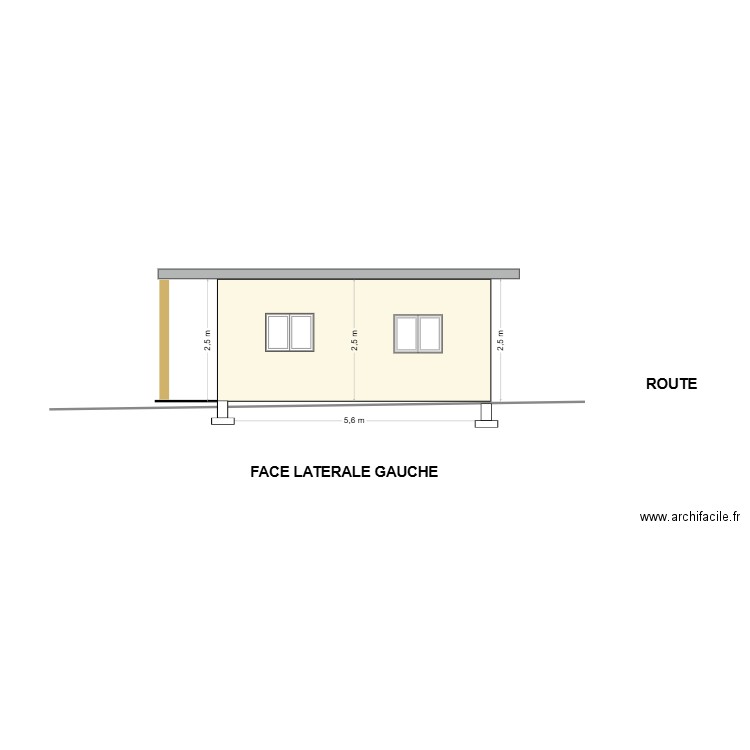 face lat droite. Plan de 0 pièce et 0 m2