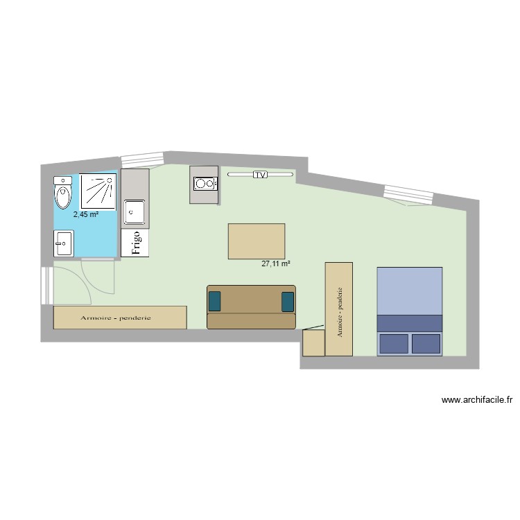 appart 1er &eacute;tage gauche 3. Plan de 0 pièce et 0 m2