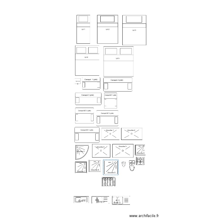 contener 20pied. Plan de 0 pièce et 0 m2