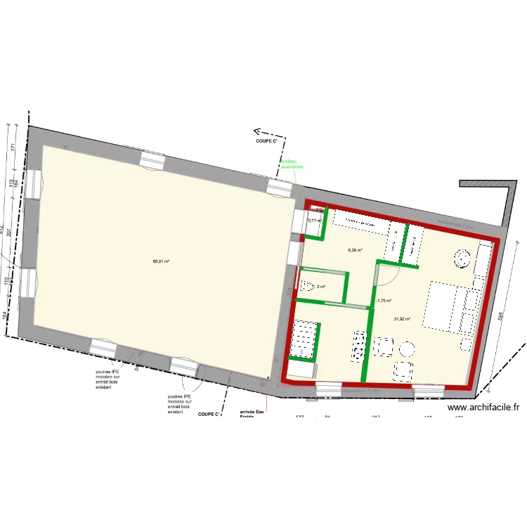 Maison C&eacute;li V1.0. Plan de 