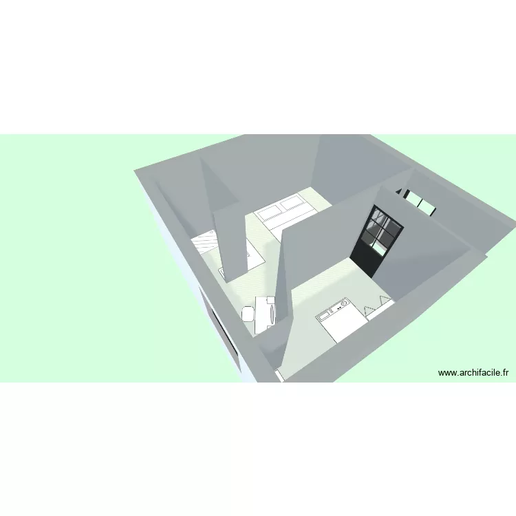 vau 3. Plan de 2  et 22 m²