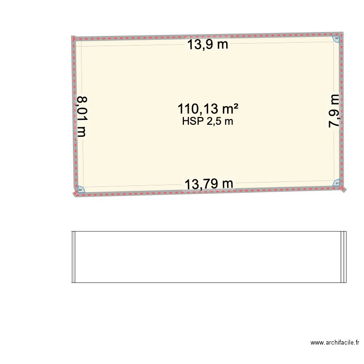 CHORGES 2. Plan de 1 pièce et 110 m2