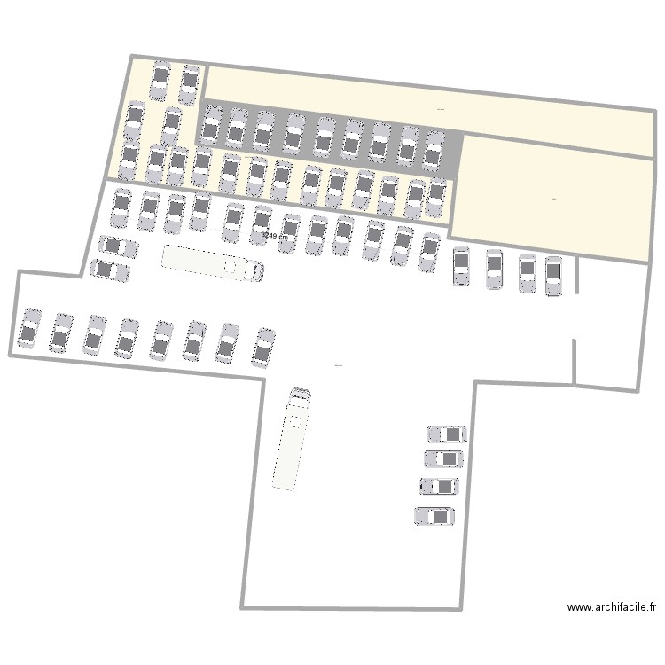 parking arriere. Plan de 0 pièce et 0 m2