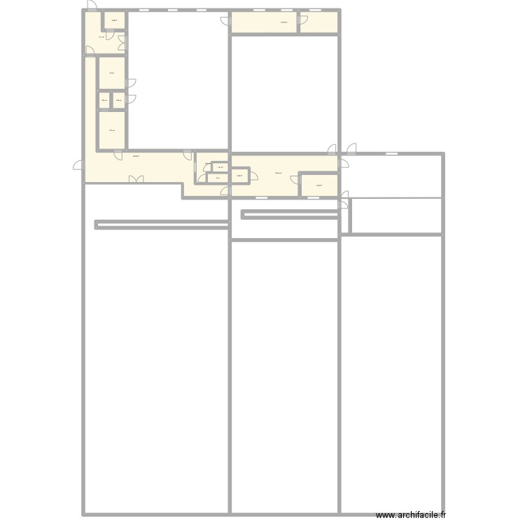 PLAN CTA. Plan de 14 pièces et 159 m2