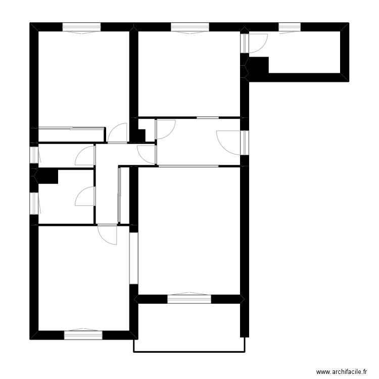 PARADIS. Plan de 12 pièces et 78 m2