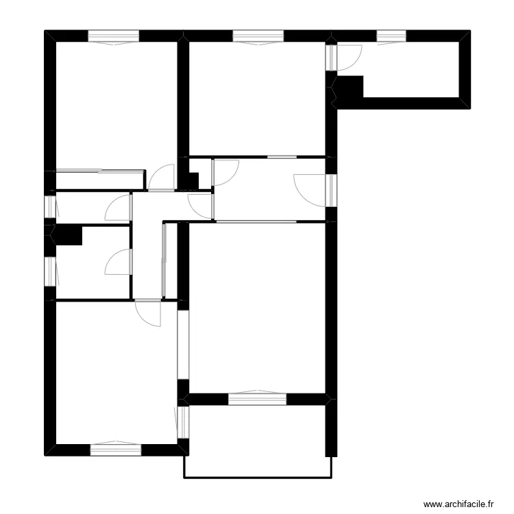 PARADIS. Plan de 12 pièces et 78 m²