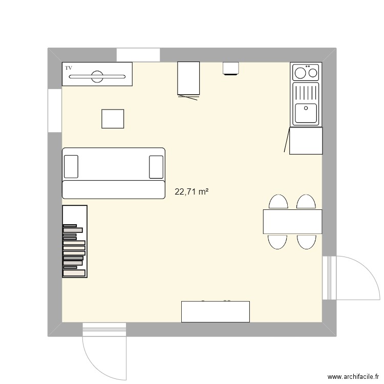 appartement antoine. Plan de 0 pièce et 0 m2