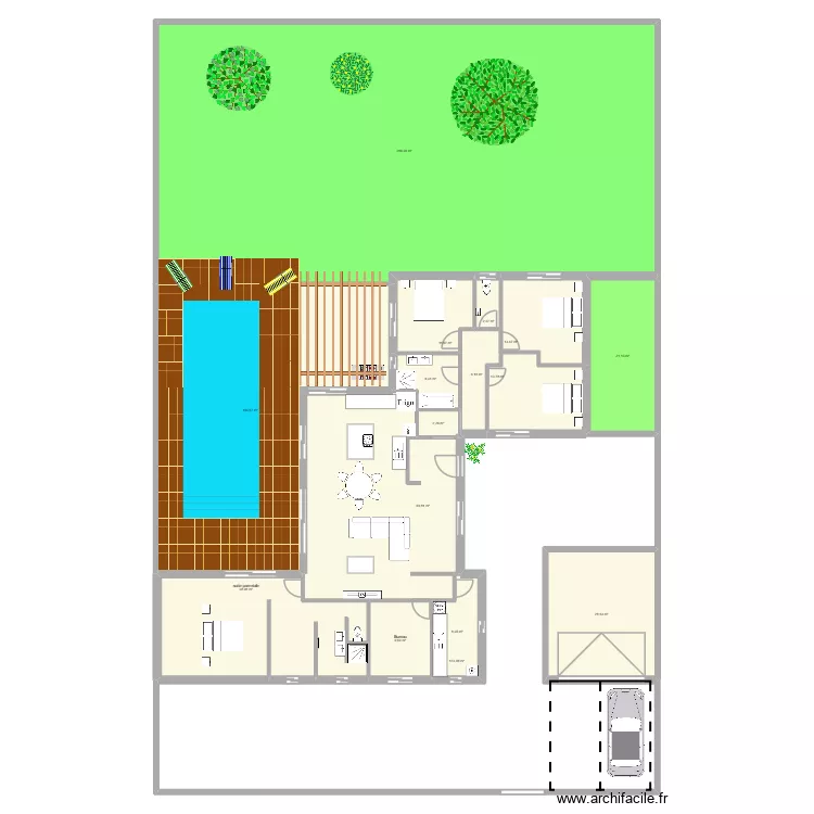 fbk terrain cinqo. Plan de 16  et 768 m²