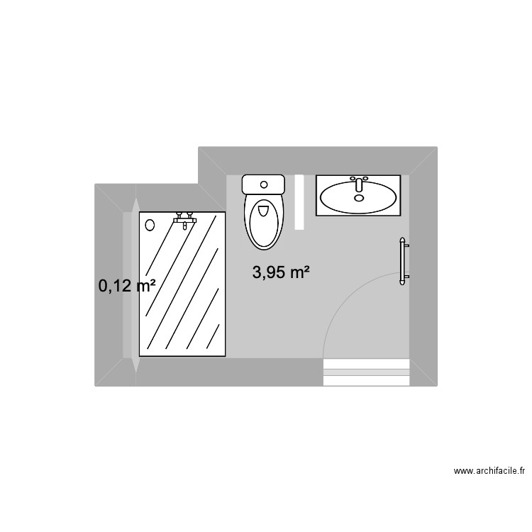 sdb. Plan de 0 pièce et 0 m2