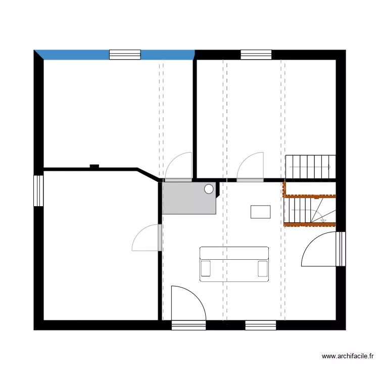 Harvey. Plan de 4  et 51 m²