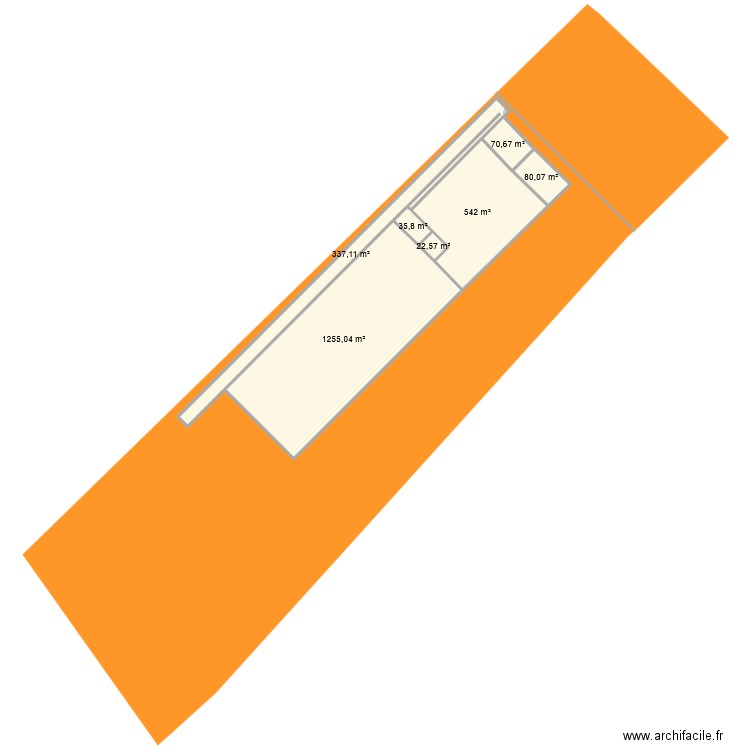 armurerie v4. Plan de 7 pièces et 2343 m2