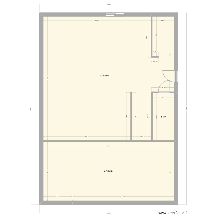 mv34. Plan de 3 pièces et 115 m2
