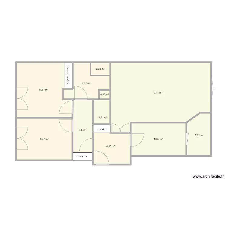 Colette Appartement. Plan de Colette Appartement. Plan de