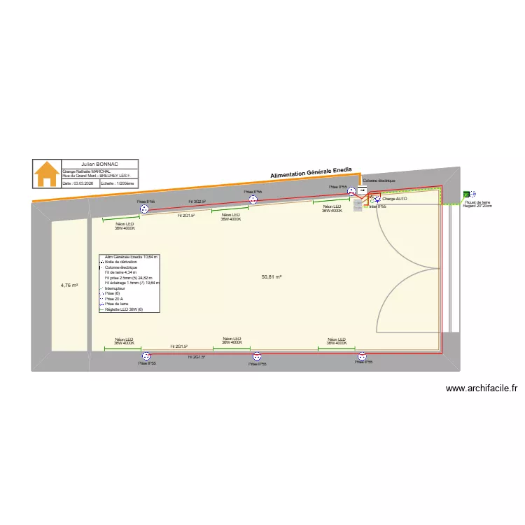 Grange Nathalie v2. Plan de 2 pièces et 56 m² Grange Nathalie v2. Plan de 2 pièces et 56 m²