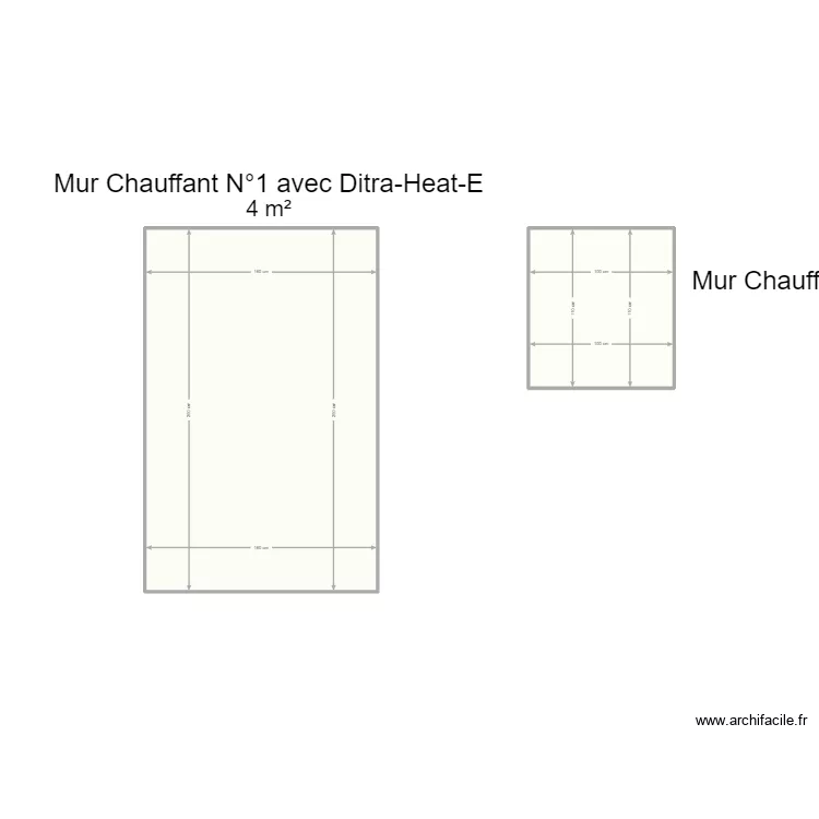 Mur Chauffant Mur Ditra-Heat-E. Plan de 
