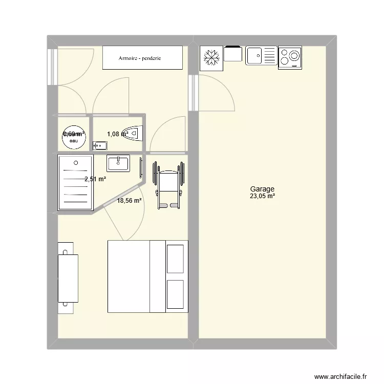 GARAGE 4. Plan de 