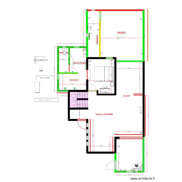 PLAN MAISON BRIGITTE AVEC BONNES COTES. Plan de 0 pièce et 0 m2