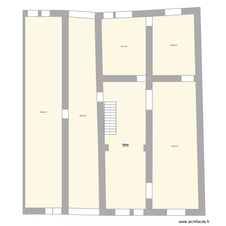 BOUVERET 0 REPARTITIONv2. Plan de 6  et 261 m²