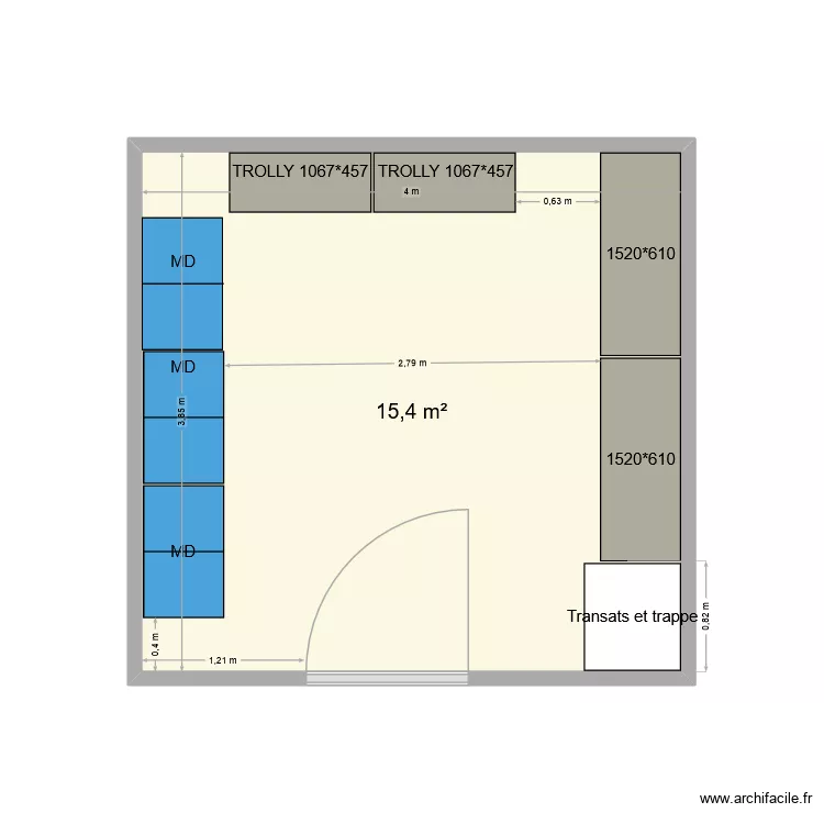 R&eacute;serve AS UNV. Plan de 1  et 15 m²