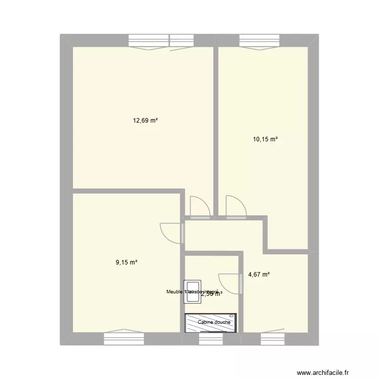Plan. Plan de 5 Pièces et 39 m² Plan. Plan de 5 Pièces et 39 m²