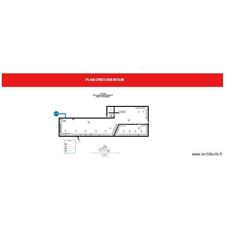     le riad. Plan de 4 pièces et 553 m2